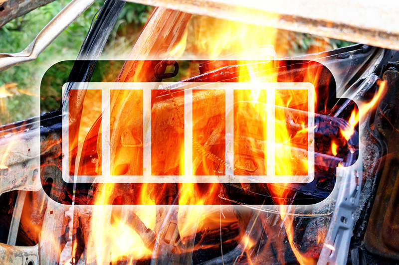 รถ EV ไฟไหม้ ต้องดับยังไง