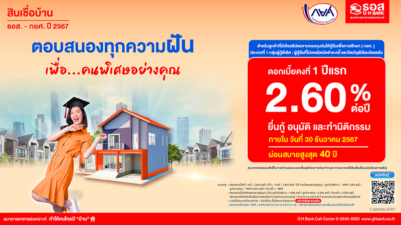 สินเชื่อบ้าน ธอส.