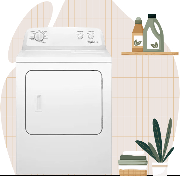 เครื่องอบผ้า Whirlpool รุ่น 3LWED4705FW