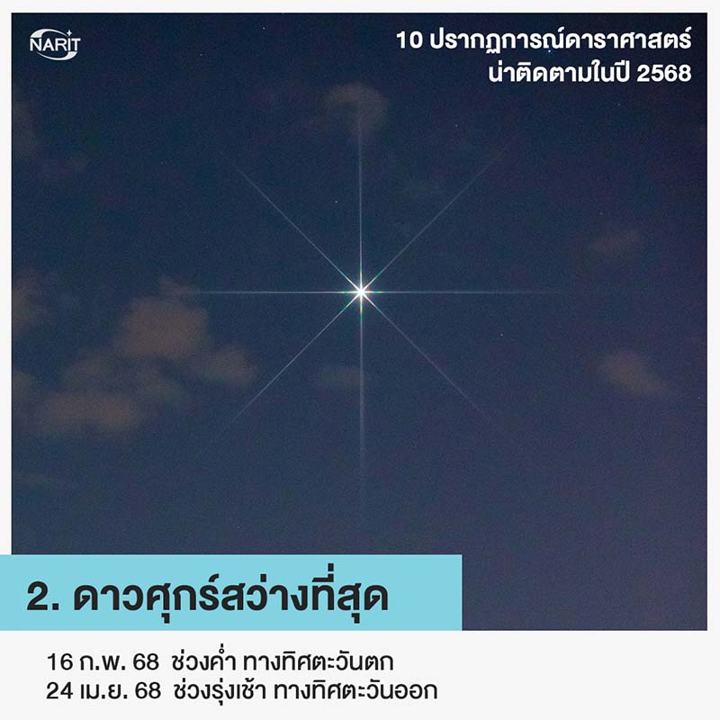 ดาวศุกร์สว่างที่สุด