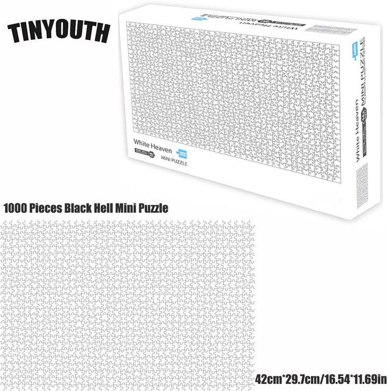 จิ๊กซอว์สีขาว 1,000 ชิ้น