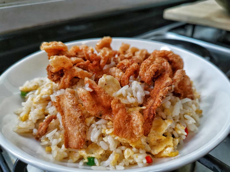 วิธีทำข้าวผัดหมูกระจก