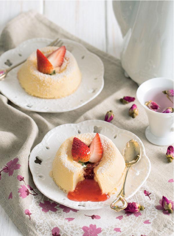 เค้กไวท์ช็อกโกแลตลาวา 