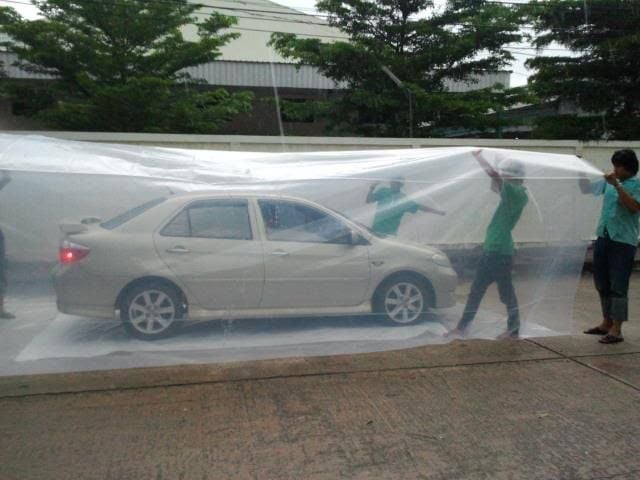 ถุงคลุมรถกันน้ำท่วม