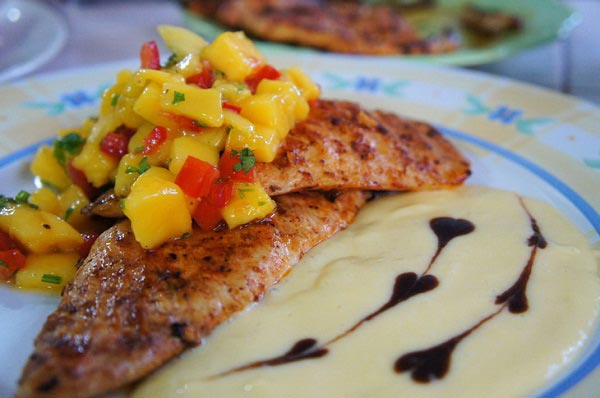 ไก่ย่างซอสมะม่วง