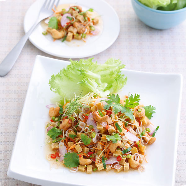 พล่าเต้าหู้กรอบสมุนไพร