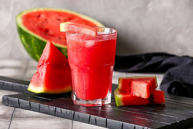 น้ำแตงโม เครื่องดื่มแก้ร้อนใน เครื่องดื่มเพื่อสุขภาพ สูตรเครื่องดื่ม