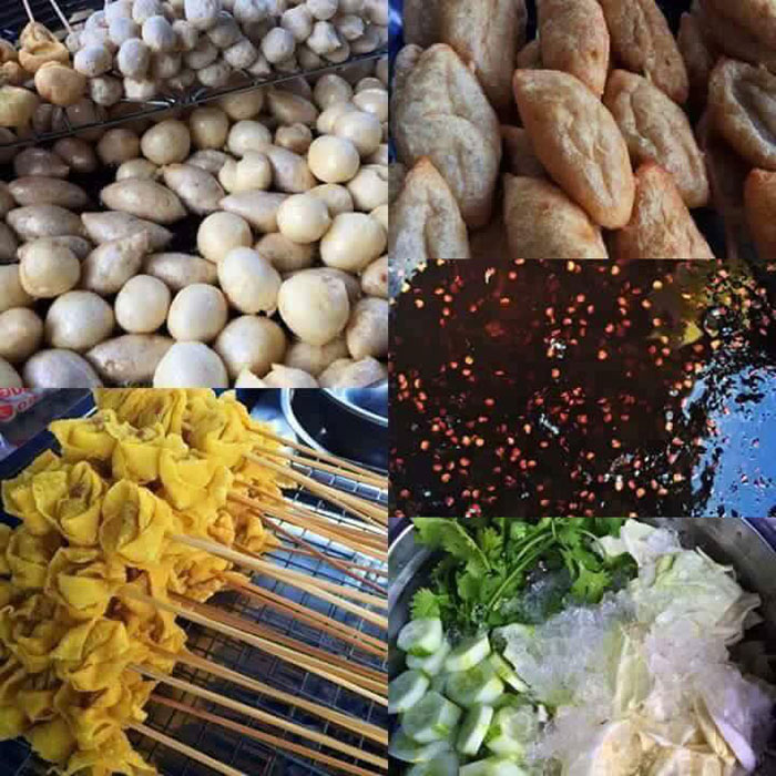 ลูกชิ้นยืนกิน