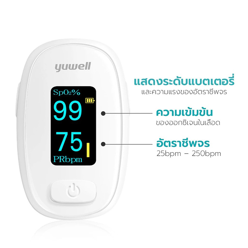 เครื่องวัดออกซิเจนปลายนิ้ว Yuwell YX306