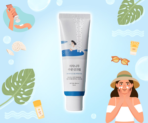 Roundlab Birch Juice Moisturizing Sunscreen SPF50+ PA++++ ครีมกันแดด 2023 