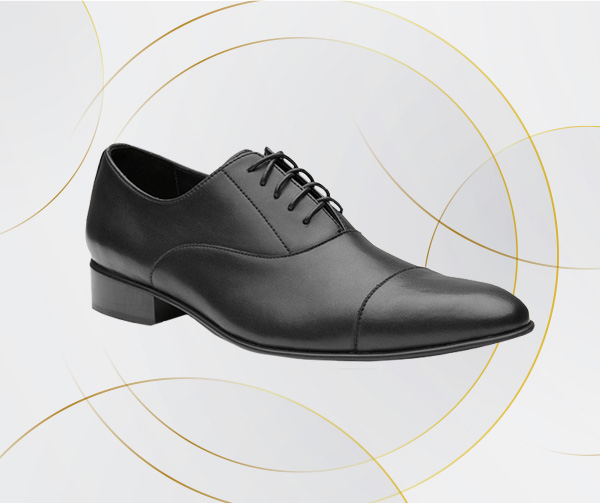 DAPPER Tech-Leather Cap-Toe Oxford รองเท้าคัทชูผู้ชาย