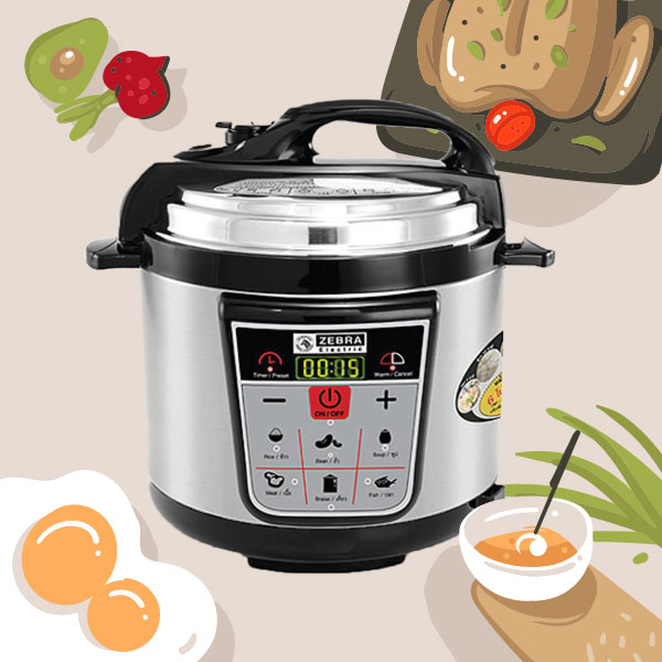 หม้ออัดแรงดันไฟฟ้า หัวม้าลาย รุ่น DPL-2200