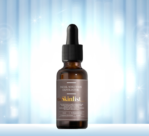 The Skinlist Facial Solution Exfoliator 5% AHA + 4% HEPES