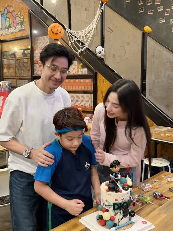 กัปตัน - เอ้ก ร่วมฉลองวันเกิด น้องดิน
