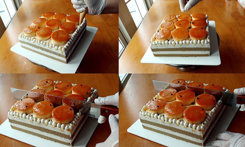 Cheese Flan Coffee Cake เค้กกาแฟเลเยอร์ สูตรขนมเค้ก สูตรขนม