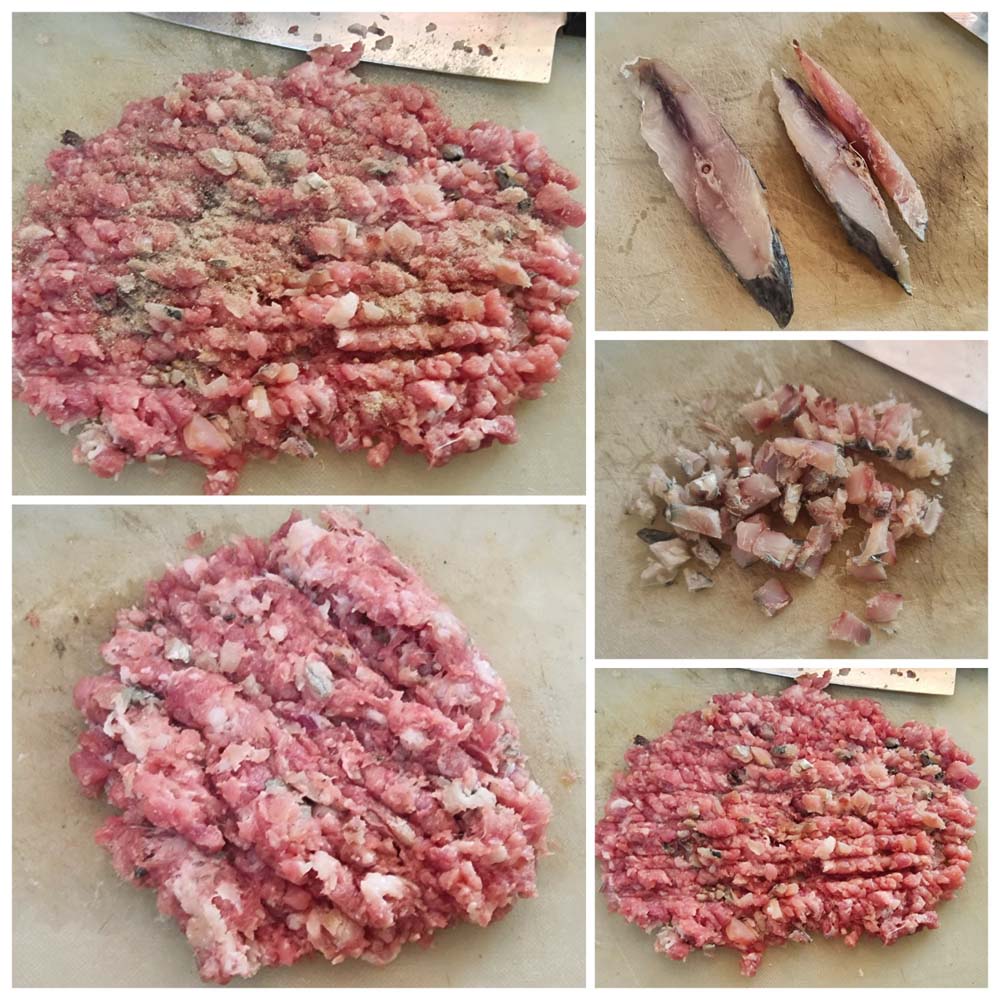 หมูสับนึ่งปลาอินทรี