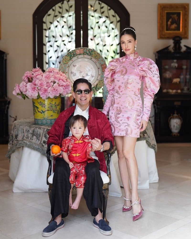 กรณ์ ศรีริต้า พาลูกฉลองตรุษจีนพร้อมหน้า ครอบครัว ณรงค์เดช 