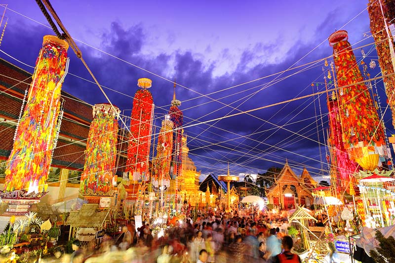 ประเพณีสลากย้อมเมืองลำพูน ประจำปี 2567 จังหวัดลำพูน