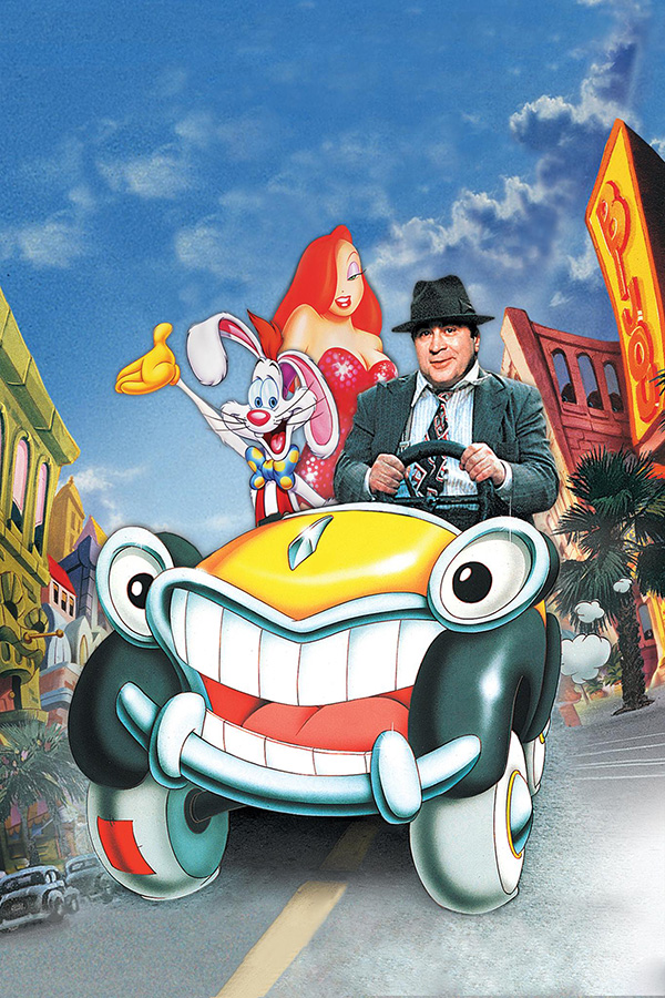 หนังคนจริงแสดงกับการ์ตูน