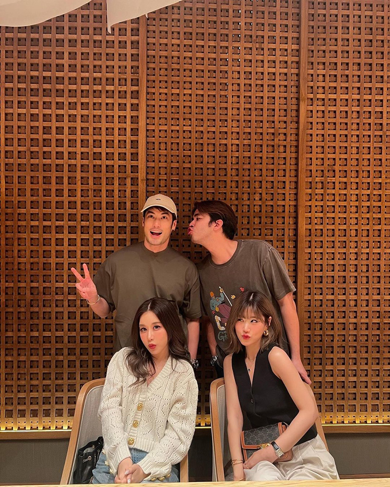 บอย เฟย์ มากับ ว่าน  ฟาง กินโอมากาเสะด้วยกัน