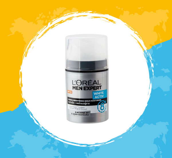 L’OREAL Men Expert White Activ Power 8 Brightening Serum Moisturiser SPF26 ครีมกันแดดผู้ชาย
