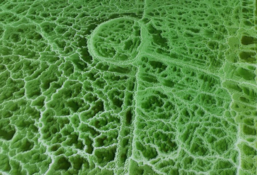 ทะเลสาบเกลือ ฝีมือมนุษย์สร้าง ซุกซ่อนอยู่กลางผืนทะเลทรายโกบี