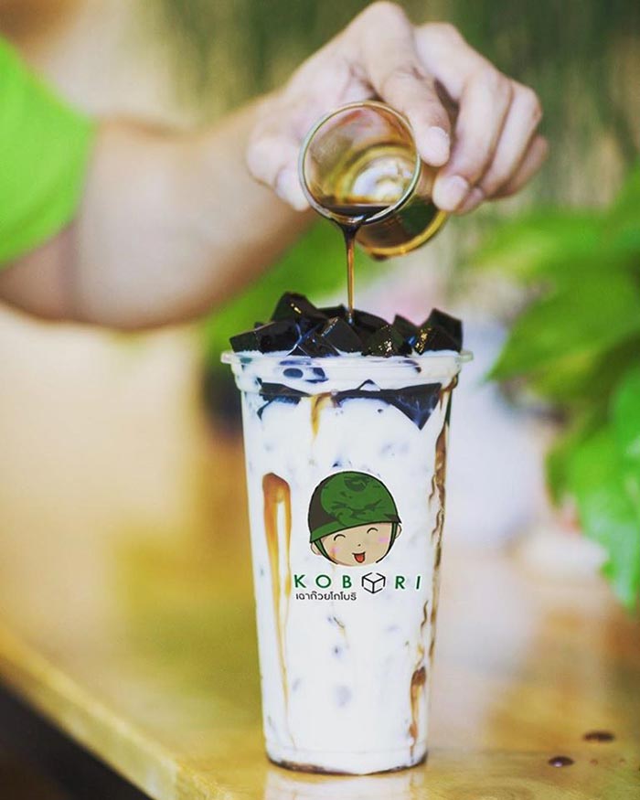 เฉาก๊วยนมสด