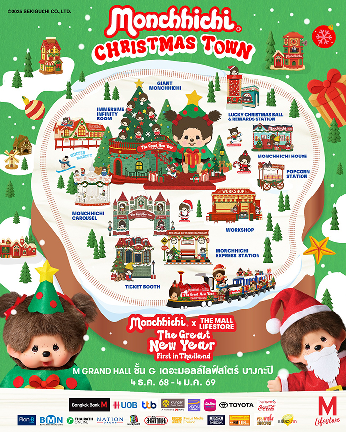 ไฟคริสต์มาส ปีใหม่ 2025-2026  The Mall Lifestore Bangkapi