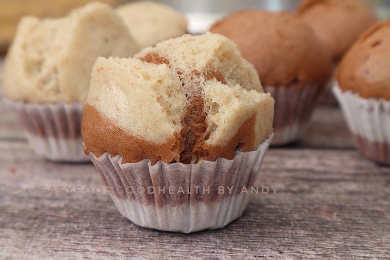 คัพเค้กกล้วยน้ำว้าช็อกโกแลต