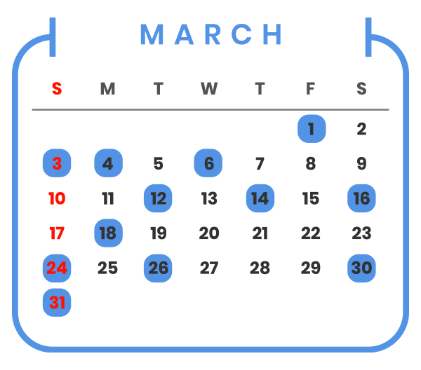 ฤกษ์ออกรถ มีนาคม 2567