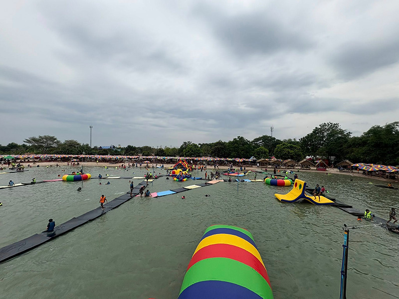 หาดชูใจ สมุทรปราการ ที่เที่ยวทะเลน้ำจืด