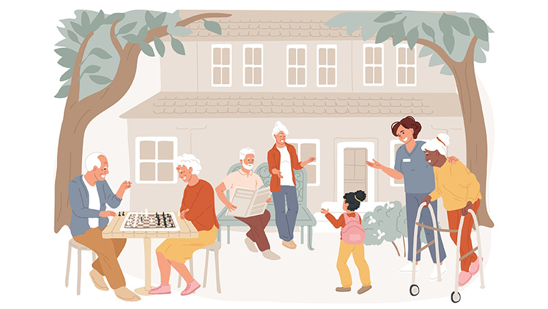 บ้านพักผู้สูงอายุ