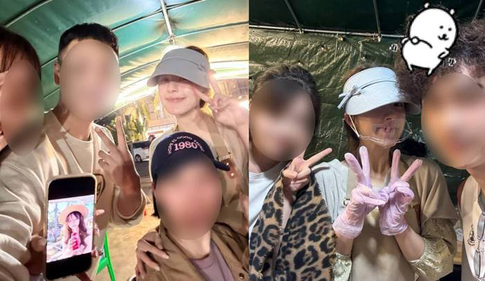 จ้าวลู่ซือ ภาพยืนขายขนมในตลาดนัด