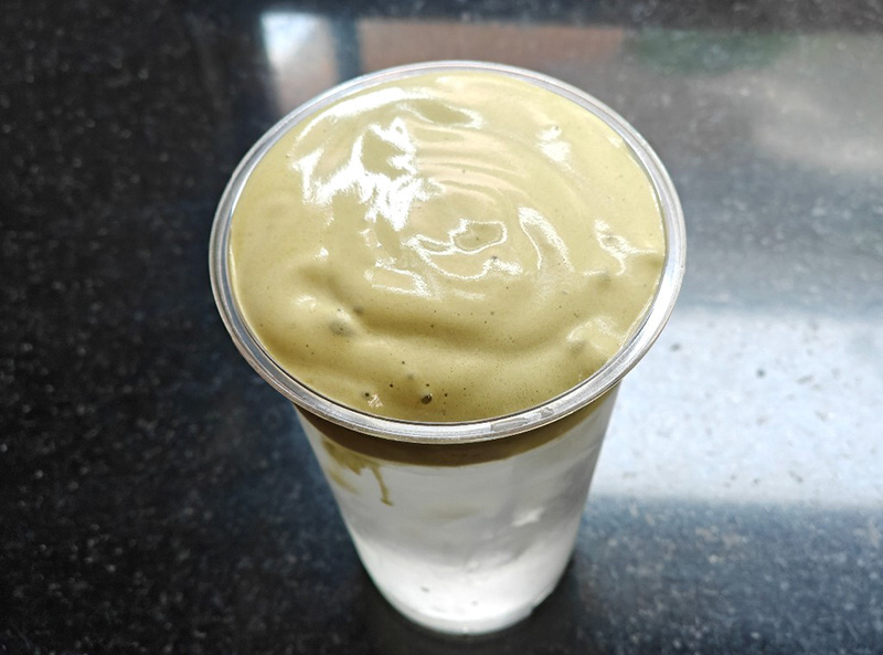 มัทฉะโฟมน้ำมะพร้าว สูตรมัทฉะน้ำผลไม้ สูตรชาเขียว เมนูชาเขียว สูตรเครื่องดื่ม