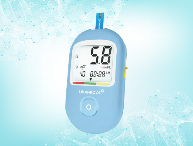 เครื่องวัดน้ําตาลในเลือด Bluedot B-GM161 BT