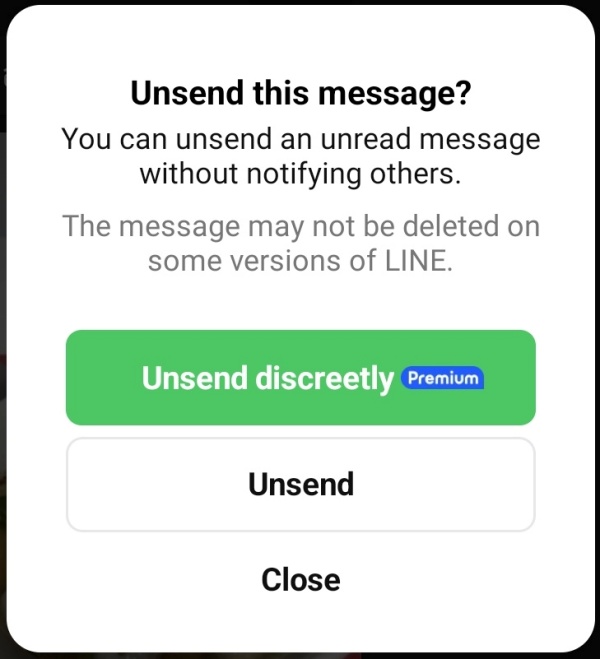 ยกเลิกข้อความไลน์ไม่ได้
