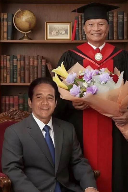 เอ็ม บุษราคัม ลูกสาวหม่ำ จ๊กมก ขอชาวเน็ตสานฝันพ่อถ่ายรูปกับปู่