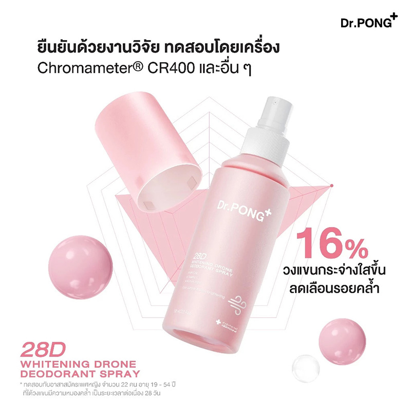 Dr.PONG 28D WHITENING DRONE deodorant spray
