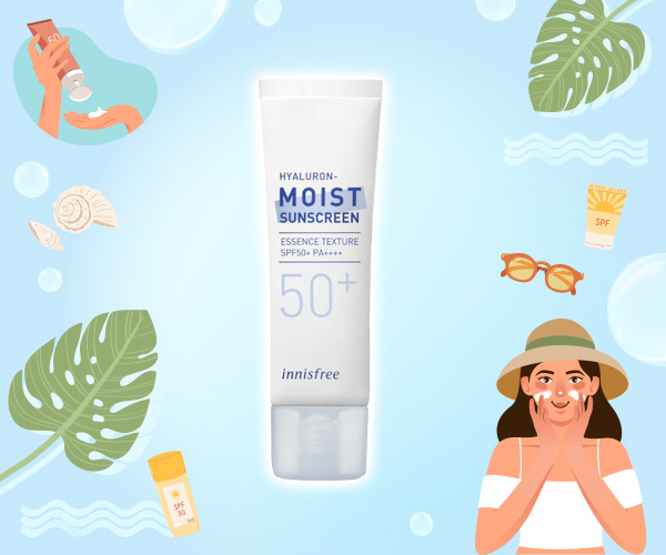 Innisfree Hyaluron Moist Sunscreen SPF50+ PA++++ ครีมกันแดด 2023 