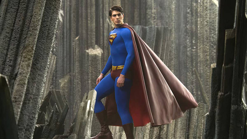 ภาพ Brandon Routh ขณะสวมชุด Superman ใน Superman Returns