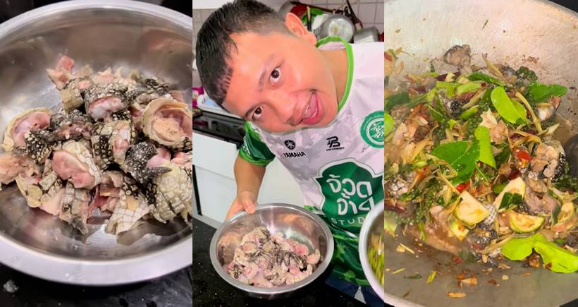 กระต่าย พรรณนิภา กินผัดเผ็ดจระเข้