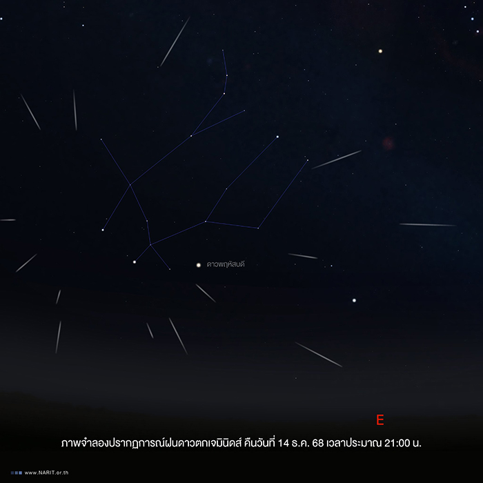 ฝนดาวตกเจมินิดส์ 2568