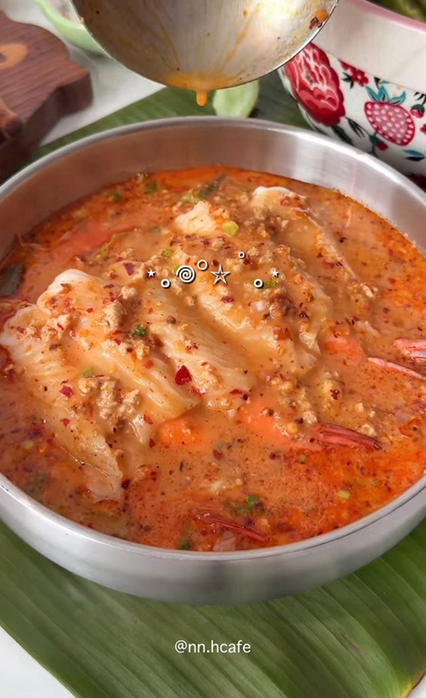 ปากหม้อห่อกุ้งต้มยำ เมนูข้าวเกรียบปากหม้อ เมนูกุ้ง อาหารว่าง สูตรอาหาร