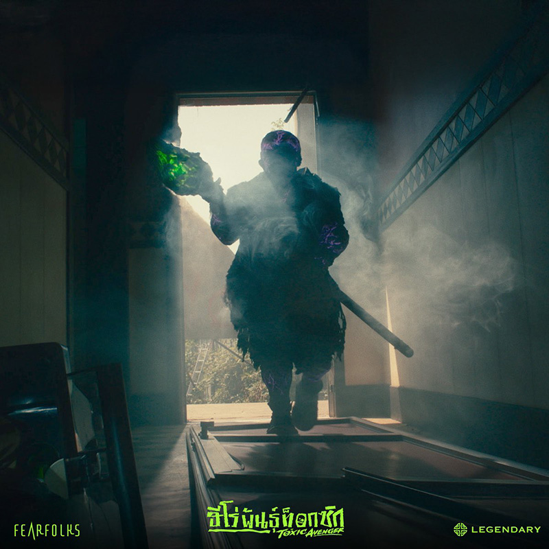 ภาพตัวละครหลัก วินสตัน กูซ หลังเปลี่ยนร่างเป็น The Toxic Avenger
