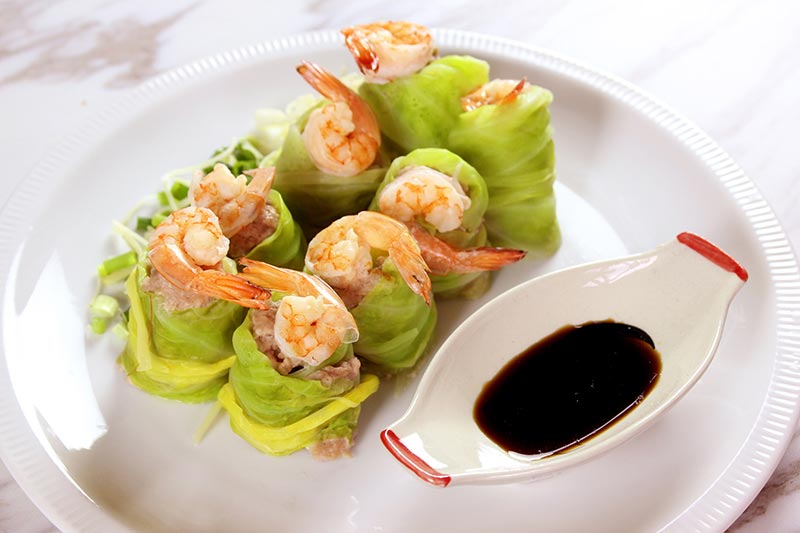 ขนมจีบกุ้งกะหล่ำปลี
