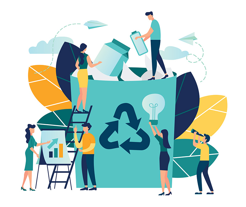 เทรนด์รีไซเคิลขยะ