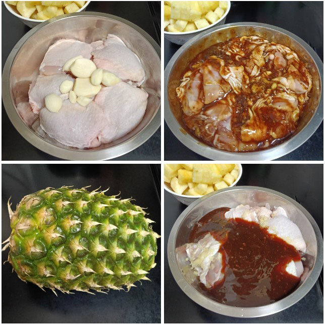 ไก่ตุ๋นซอสน้ำผึ้งสับปะรด เมนูไก่ เมนูตุ๋น ไก่ตุ๋น อาหารไทย สูตรอาหาร