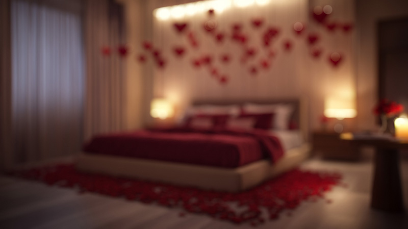 ห้องนอนธีมวาเลนไทน์
