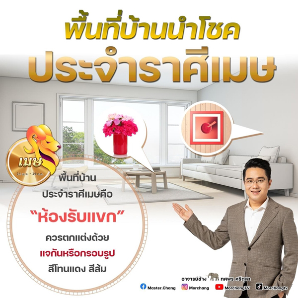 พื้นที่บ้านนำโชคราศีเมษ