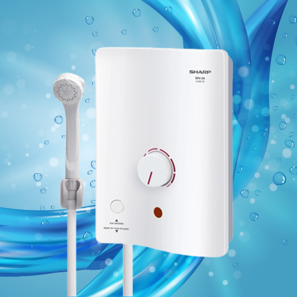 เครื่องทำน้ำอุ่น Sharp รุ่น WH-34 สีขาว